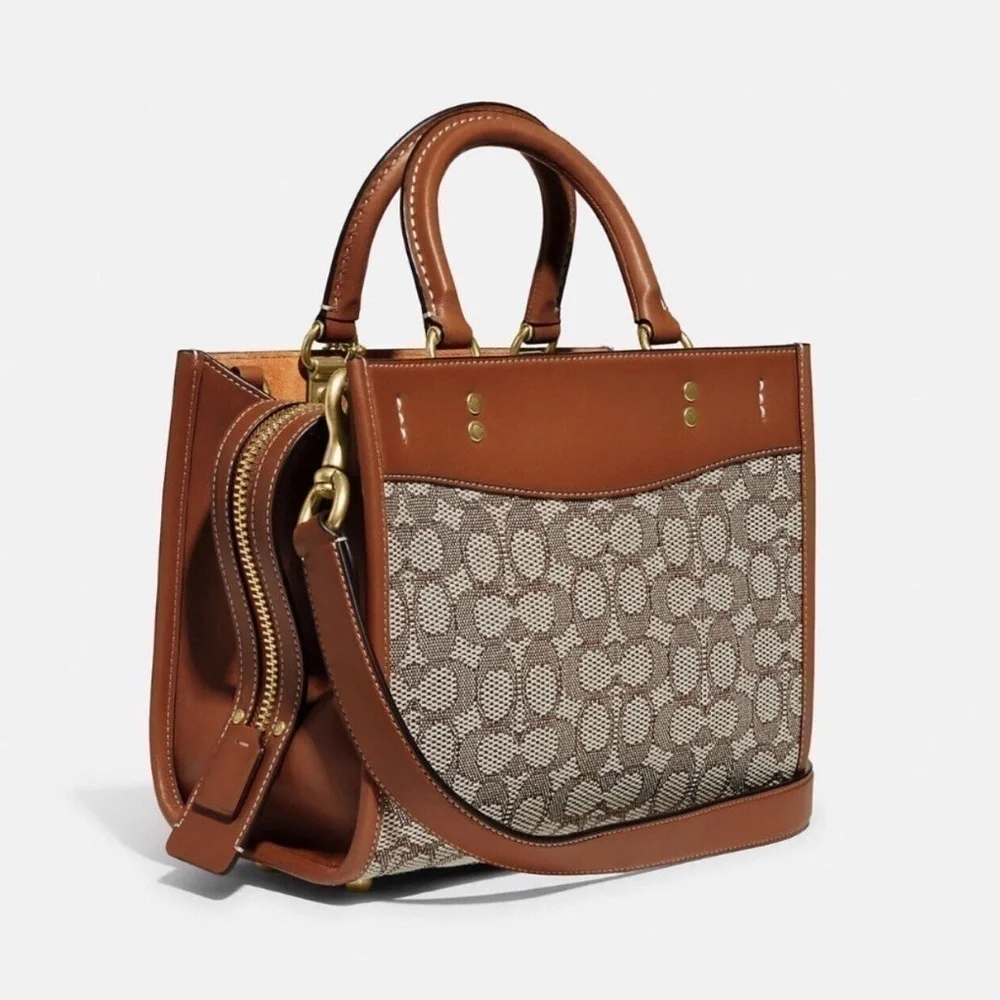 Coach X Tom Wesselmann Rogue 25 In Signature Textile Jacquard NWT